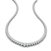 Load image into Gallery viewer, single-line-9-carat-tennis-diamond-necklace-in-FDNK11299RO-ANGLE1-9.00CT-NL-WG