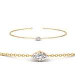 Load image into Gallery viewer, single-marquise-diamond-chain-bracelet-in-FDBRC11021-NL-YG
