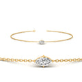 Thumbnail 8 - single-marquise-diamond-chain-bracelet-in-FDBRC11021-NL-YG