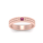 Load image into Gallery viewer, Single Princess Cut Inlay Mens Ring
