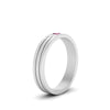 Load image into Gallery viewer, Single Princess Cut Inlay Mens Ring