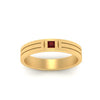 Load image into Gallery viewer, Single Princess Cut Inlay Mens Ring