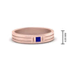 Load image into Gallery viewer, Single Princess Cut Inlay Mens Ring