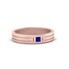 Load image into Gallery viewer, Single Princess Cut Inlay Mens Ring