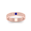 Load image into Gallery viewer, Single Princess Cut Inlay Mens Ring