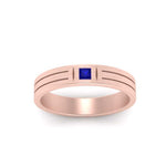 Load image into Gallery viewer, Single Princess Cut Inlay Mens Ring
