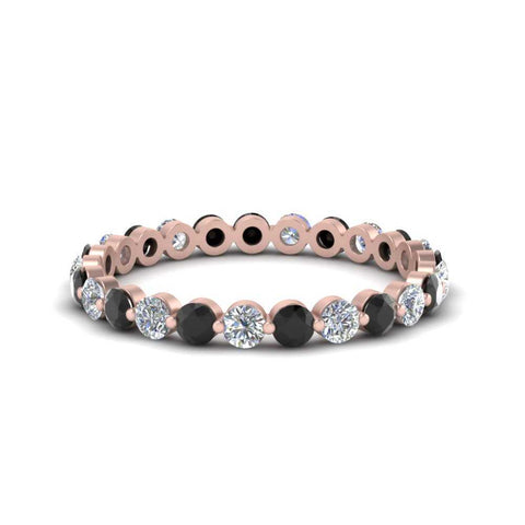 0.75 Ct Round Cut Common Prong Diamond Eternity Band