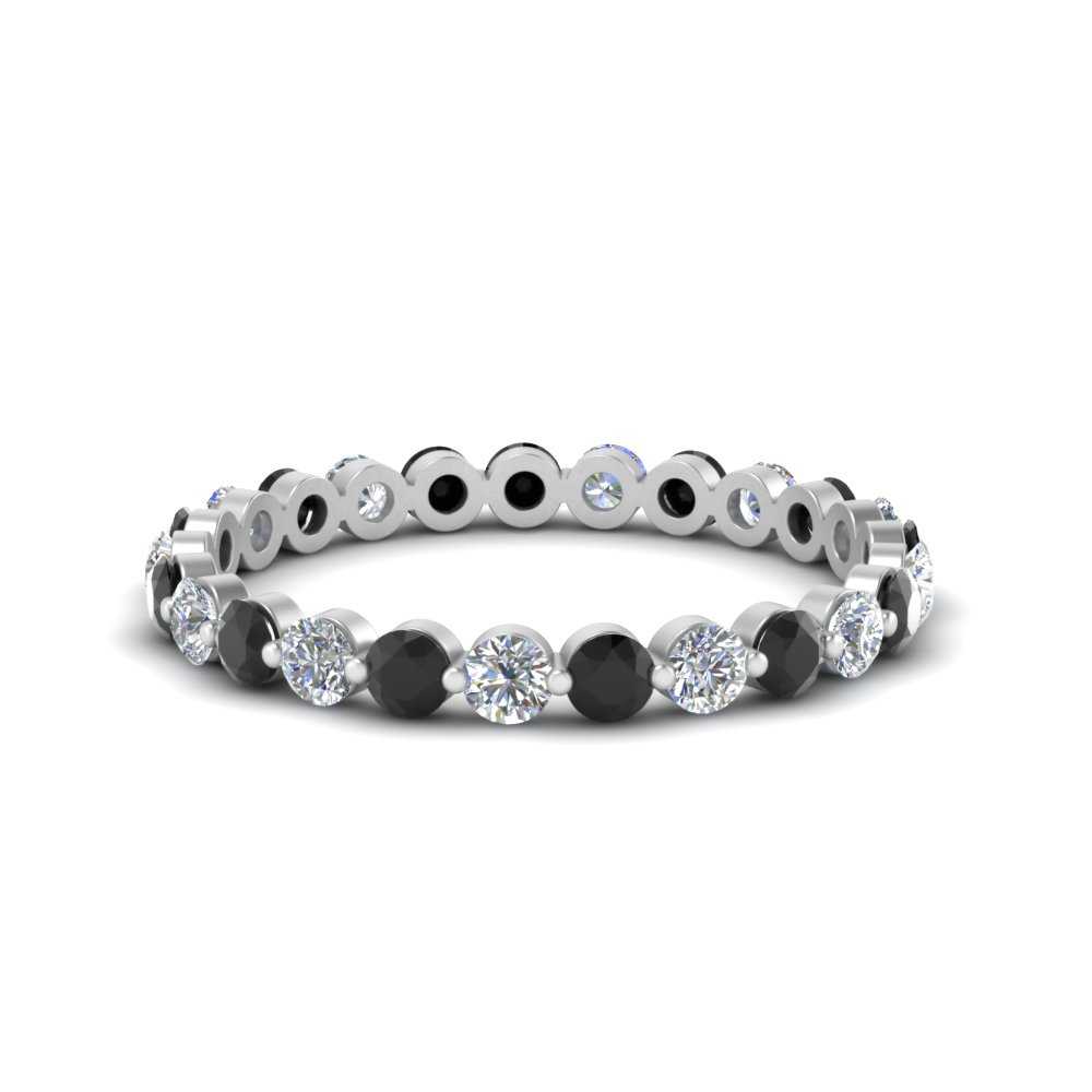 Single Shared Prong Diamond Eternity Ring
