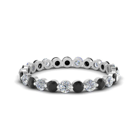 0.75 Ct Round Cut Common Prong Diamond Eternity Band