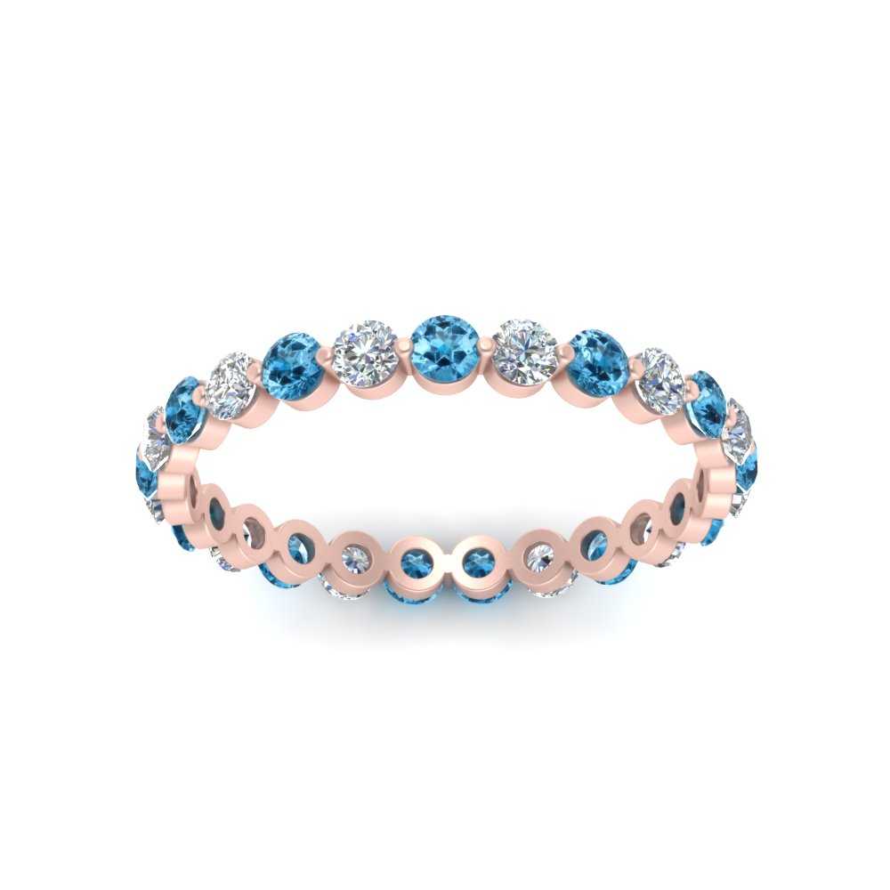 Single Shared Prong Diamond Eternity Ring