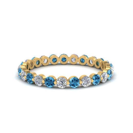 0.75 Ct Round Cut Common Prong Diamond Eternity Band