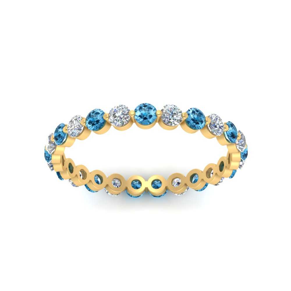 Single Shared Prong Diamond Eternity Ring