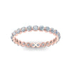 Load image into Gallery viewer, 0.75 Ct Round Cut Common Prong Diamond Eternity Band