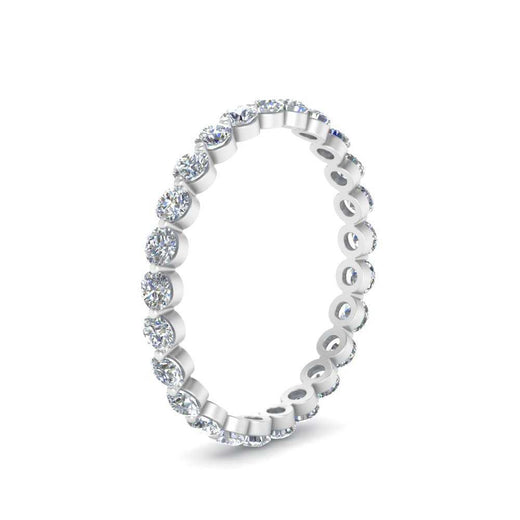 0.75 Ct Round Cut Common Prong Diamond Eternity Band