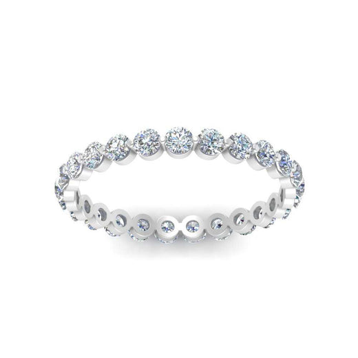 0.75 Ct Round Cut Common Prong Diamond Eternity Band