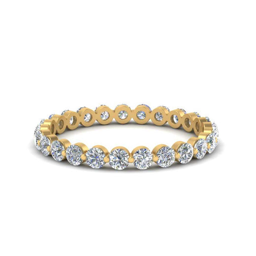 0.75 Ct Round Cut Common Prong Diamond Eternity Band