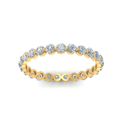 0.75 Ct Round Cut Common Prong Diamond Eternity Band