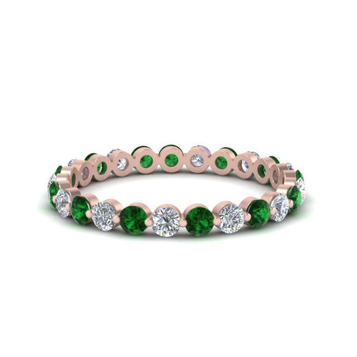 0.75 Ct Round Cut Common Prong Diamond Eternity Band