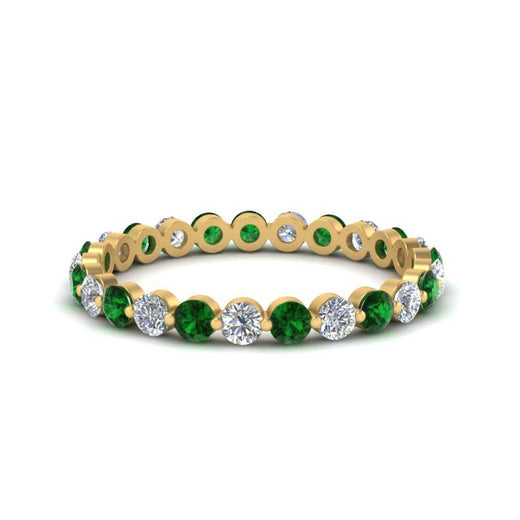 0.75 Ct Round Cut Common Prong Diamond Eternity Band