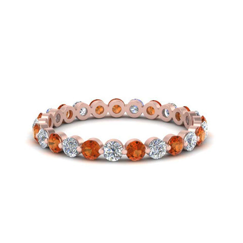 0.75 Ct Round Cut Common Prong Diamond Eternity Band