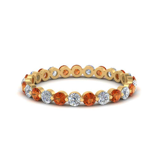0.75 Ct Round Cut Common Prong Diamond Eternity Band