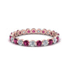 Load image into Gallery viewer, 0.75 Ct Round Cut Common Prong Diamond Eternity Band