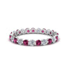 Load image into Gallery viewer, 0.75 Ct Round Cut Common Prong Diamond Eternity Band