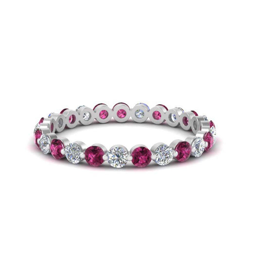 0.75 Ct Round Cut Common Prong Diamond Eternity Band