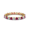 Load image into Gallery viewer, 0.75 Ct Round Cut Common Prong Diamond Eternity Band