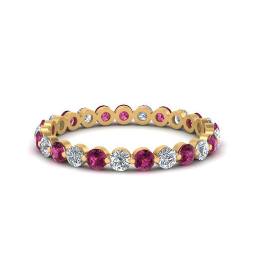 0.75 Ct Round Cut Common Prong Diamond Eternity Band