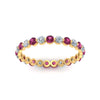 Load image into Gallery viewer, 0.75 Ct Round Cut Common Prong Diamond Eternity Band