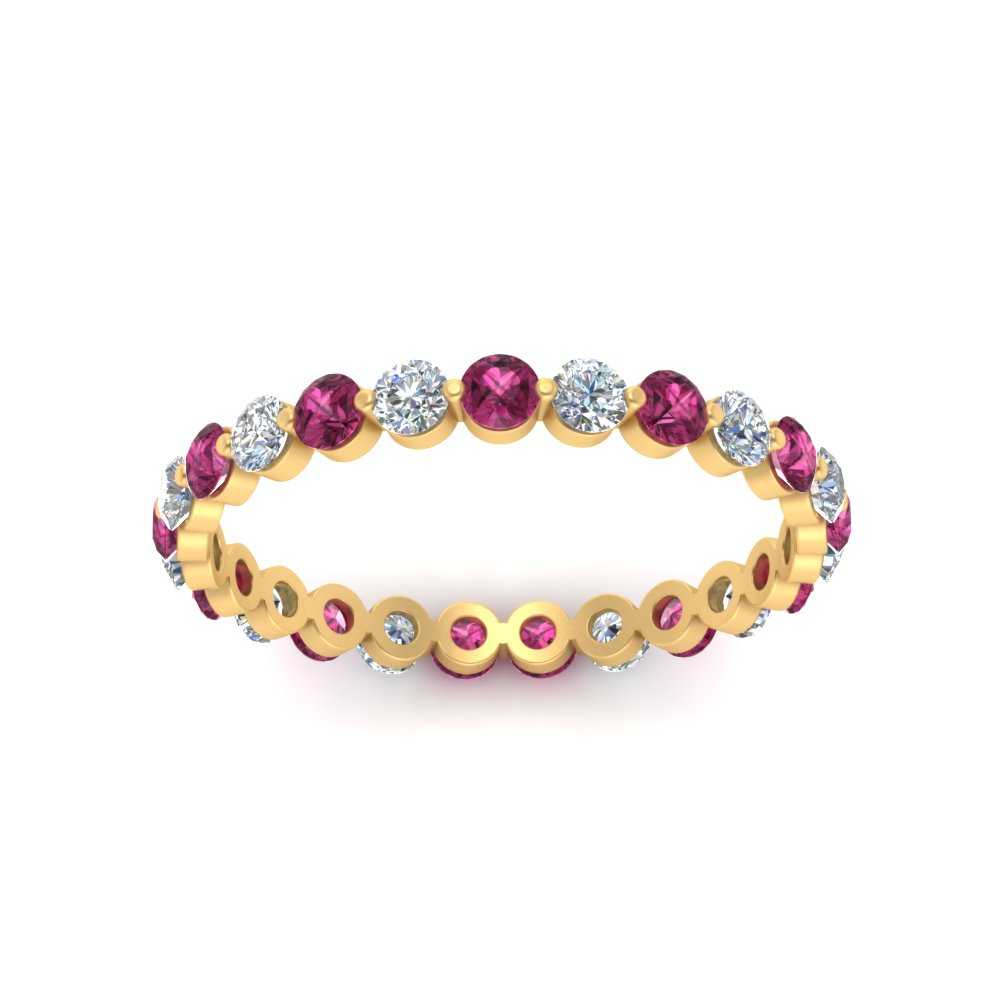 Single Shared Prong Diamond Eternity Ring