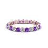 Load image into Gallery viewer, 0.75 Ct Round Cut Common Prong Diamond Eternity Band