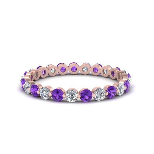 0.75 Ct Round Cut Common Prong Diamond Eternity Band