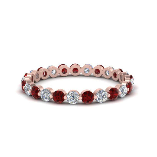 0.75 Ct Round Cut Common Prong Diamond Eternity Band