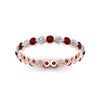 Load image into Gallery viewer, 0.75 Ct Round Cut Common Prong Diamond Eternity Band
