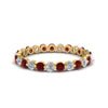 Load image into Gallery viewer, 0.75 Ct Round Cut Common Prong Diamond Eternity Band