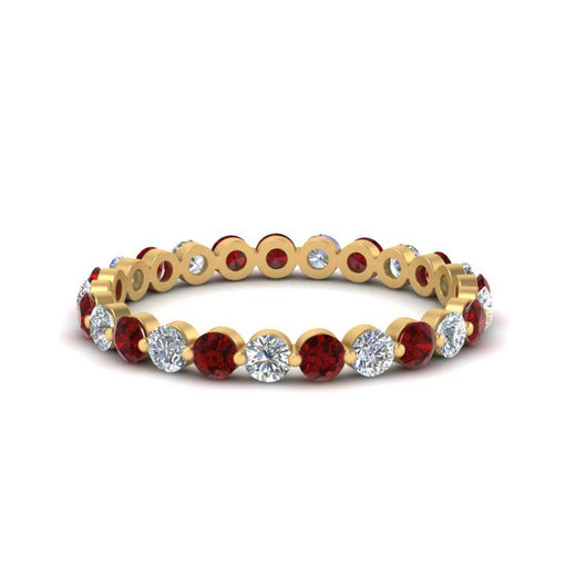 0.75 Ct Round Cut Common Prong Diamond Eternity Band