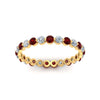 Load image into Gallery viewer, 0.75 Ct Round Cut Common Prong Diamond Eternity Band