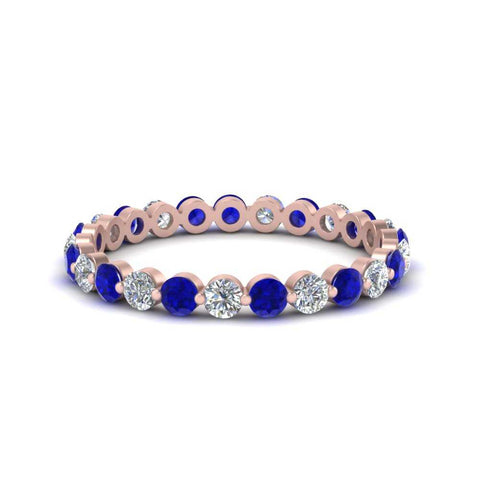 0.75 Ct Round Cut Common Prong Diamond Eternity Band