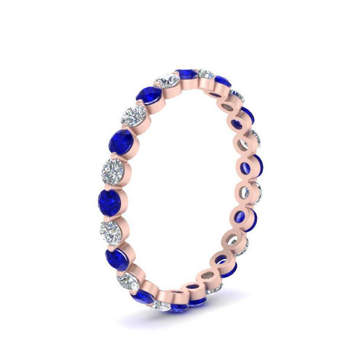 0.75 Ct Round Cut Common Prong Diamond Eternity Band