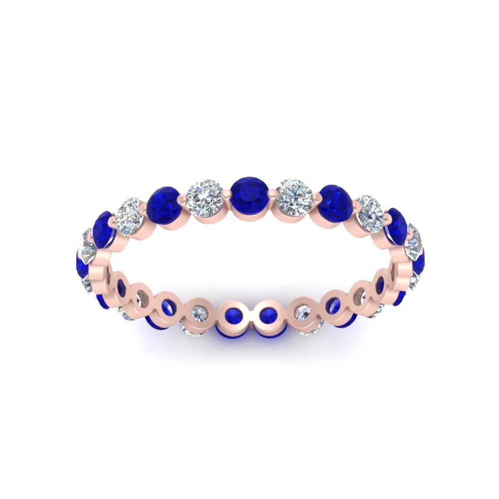 Single Shared Prong Diamond Eternity Ring