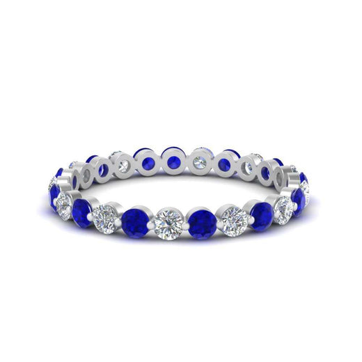 0.75 Ct Round Cut Common Prong Diamond Eternity Band