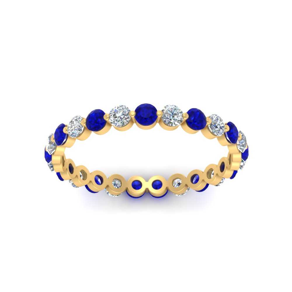 Single Shared Prong Diamond Eternity Ring