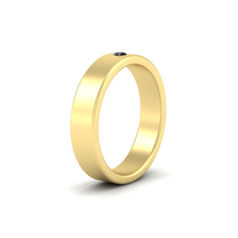 Single Stone Mens Solitaire Wedding Ring