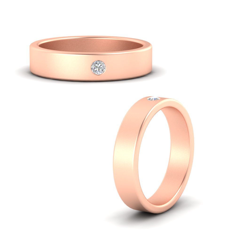 Single Stone Mens Solitaire Wedding Ring