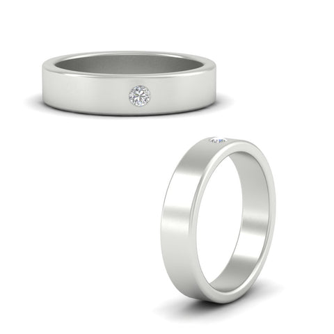 Single Stone Mens Solitaire Wedding Ring