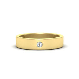 Single Stone Mens Solitaire Wedding Ring