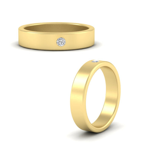Single Stone Mens Solitaire Wedding Ring