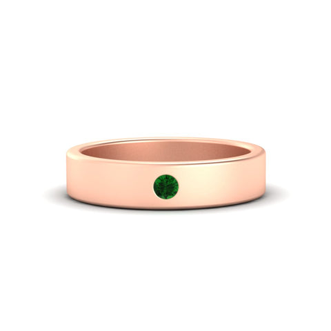 Single Stone Mens Solitaire Wedding Ring